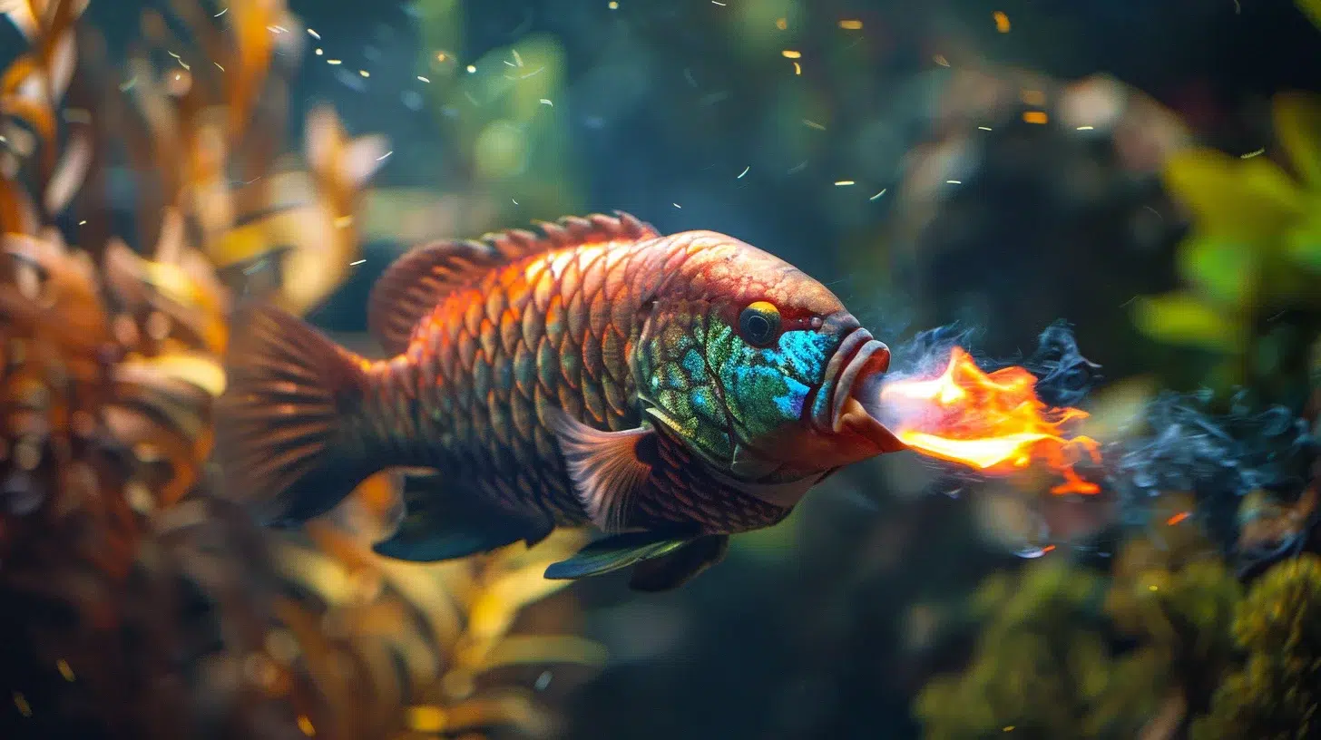 poisson cracheur de feu
