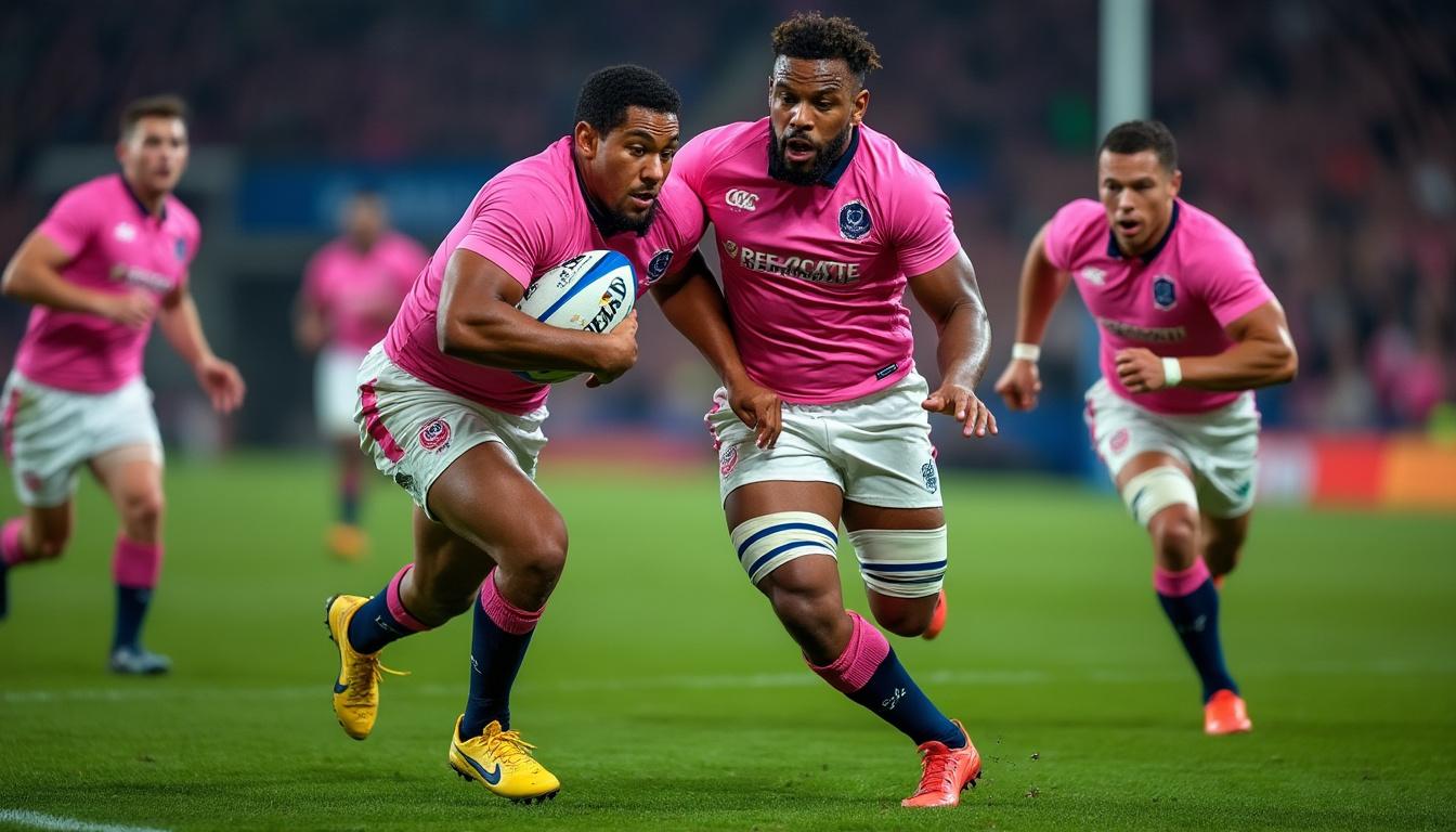 découvrez l'analyse approfondie du design du premier maillot rose emblématique du stade français. explorez l'histoire, l'impact visuel et la signification culturelle de cette pièce unique qui a marqué le monde du rugby.