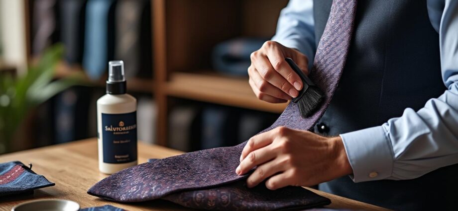 découvrez nos conseils pratiques pour nettoyer et entretenir vos cravates homme salvatore ferragamo. prolongez la durée de vie de vos accessoires en apprenant les meilleures techniques d'entretien et de nettoyage adaptés à leur luxe et qualité.