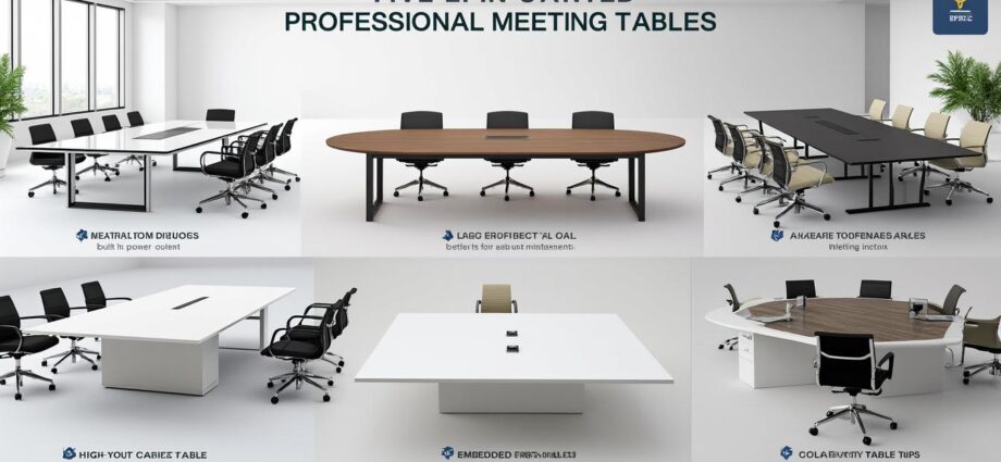 découvrez notre sélection des 5 meilleurs designs de tables de réunion professionnelles pour optimiser vos conférences et créer un espace de travail moderne et efficace.
