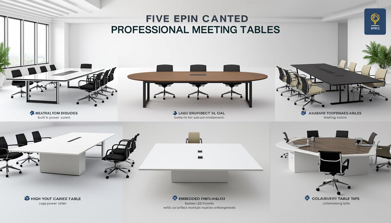 découvrez notre sélection des 5 meilleurs designs de tables de réunion professionnelles pour optimiser vos conférences et créer un espace de travail moderne et efficace.