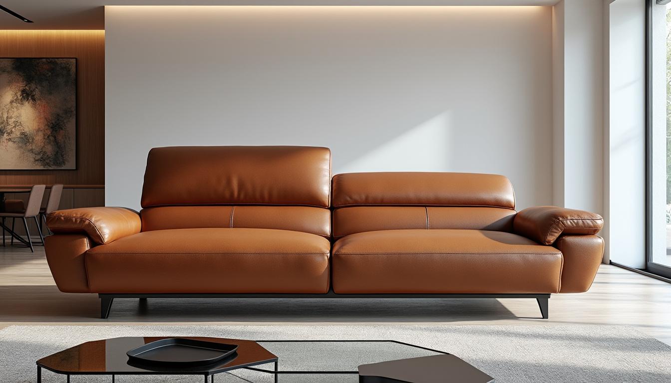 découvrez le charme intemporel du canapé convertible en cuir marron, alliant élégance et fonctionnalité pour un intérieur tendance et chaleureux.