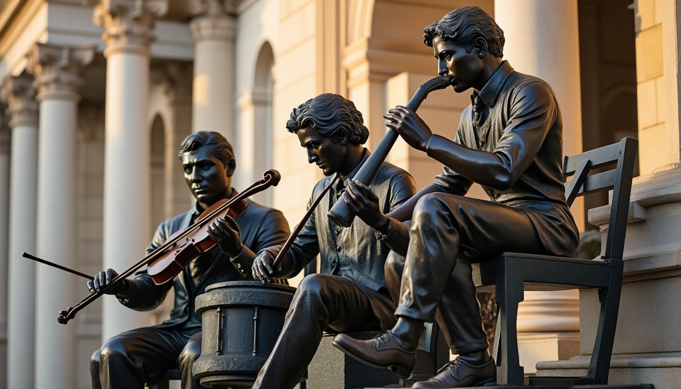 découvrez les statues musicales célèbres qui ont marqué l'histoire, sublimant l'art et la musique à travers des œuvres emblématiques et inspirantes.