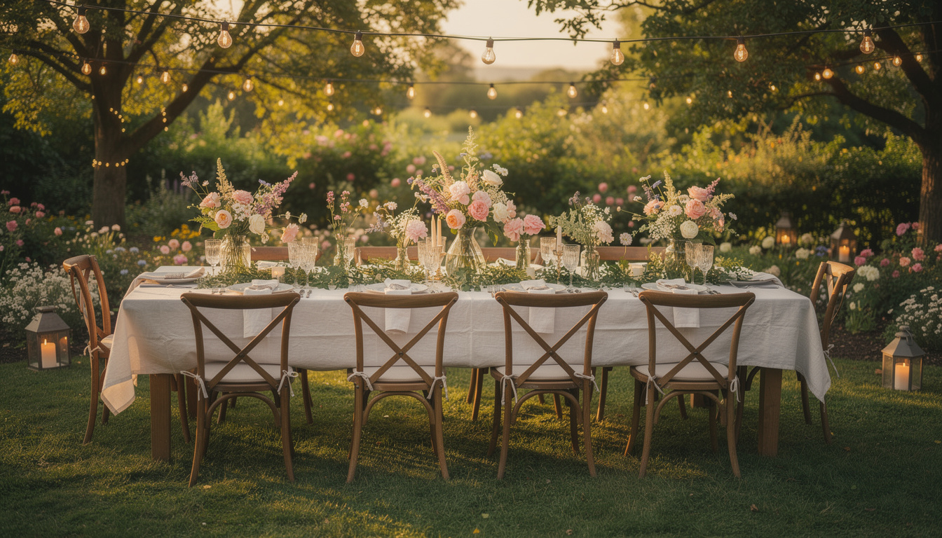 découvrez nos conseils pour créer une atmosphère unique et chaleureuse lors de votre fête intime dans le jardin, alliant décoration, éclairage et ambiance conviviale.