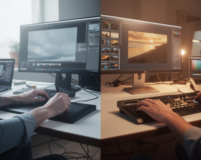 découvrez les avantages comparés de photoshop et lightroom pour choisir l'outil idéal à vos besoins en retouche photo et édition d'images.
