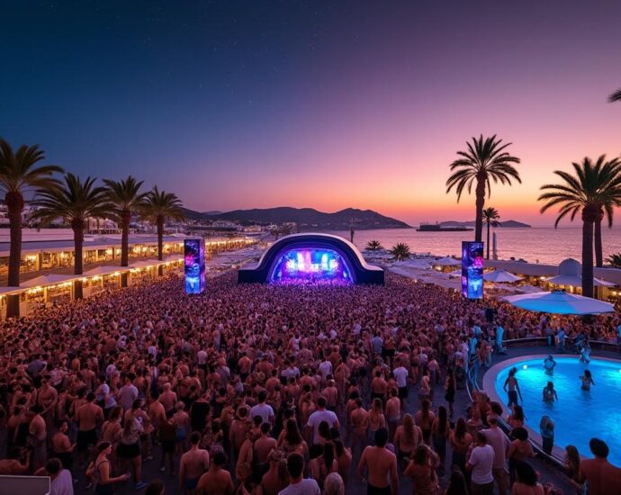 découvrez ushuaïa ibiza en espagne, le lieu emblématique qui réunit les meilleurs djs pour des soirées inoubliables à ibiza.