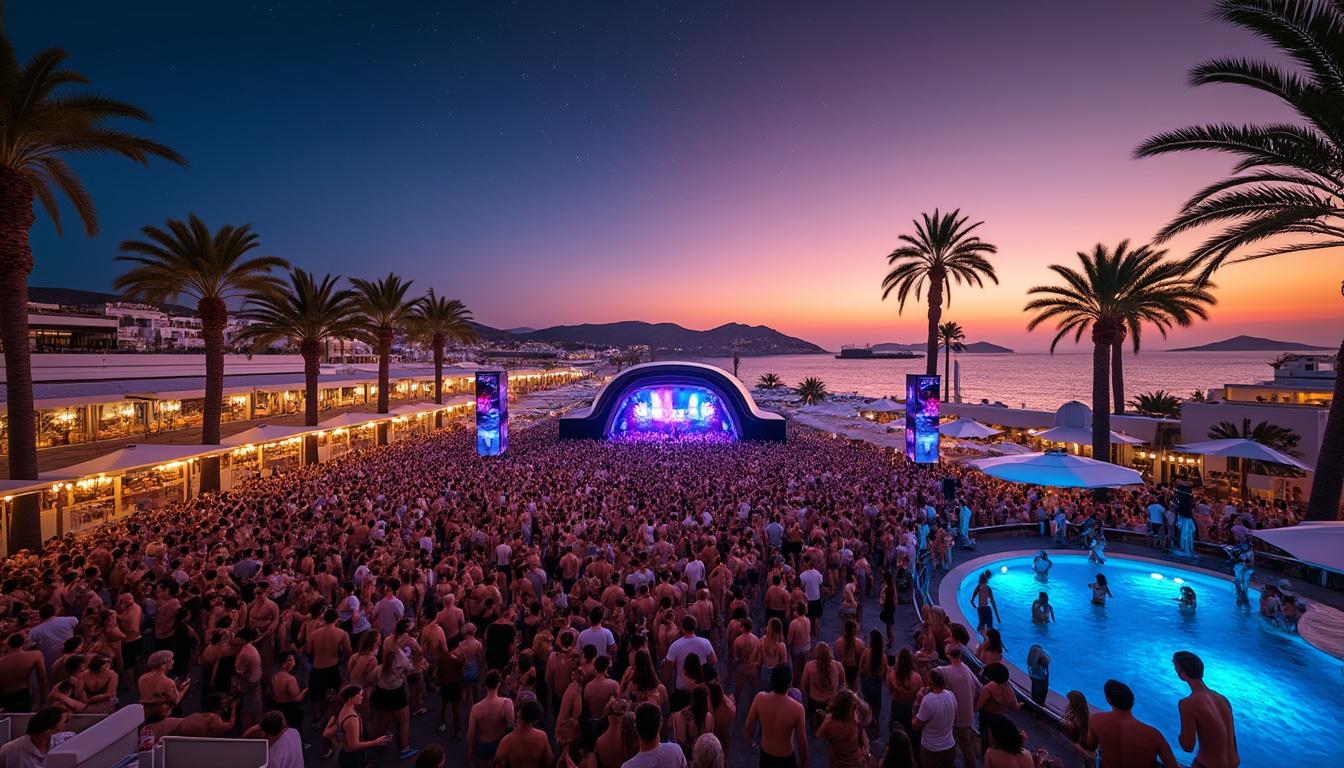 découvrez ushuaïa ibiza en espagne, le lieu emblématique qui réunit les meilleurs djs pour des soirées inoubliables à ibiza.
