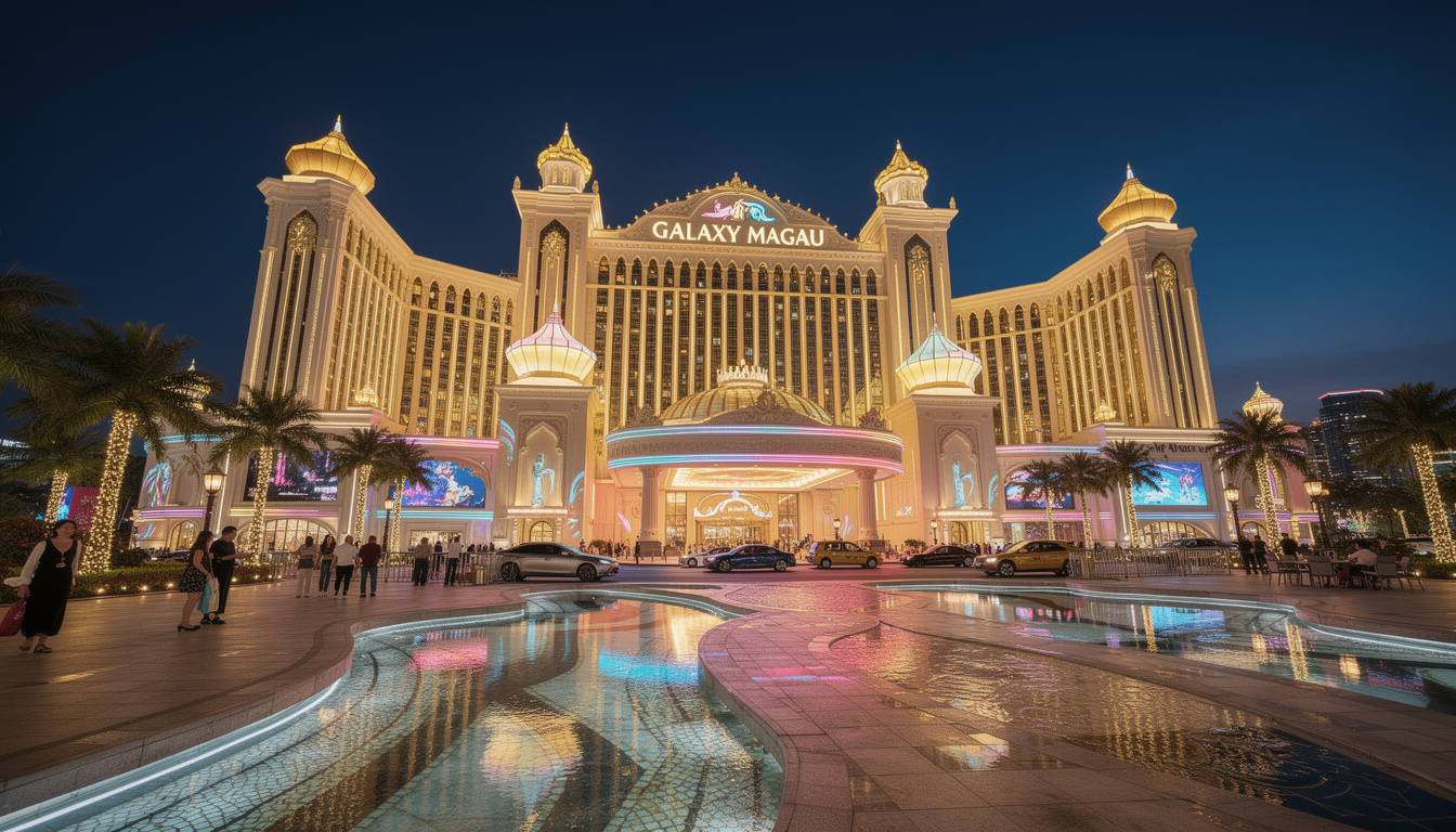 découvrez le casino galaxy macau à cotai, chine : une architecture spectaculaire et une sélection excitante de jeux pour une expérience inoubliable.