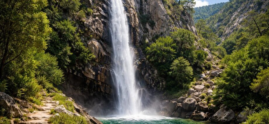 explorez la spectaculaire cascade piscia di l'onda, une chute d'eau impressionnante de 50 mètres, et laissez-vous émerveiller par la beauté naturelle et la tranquillité de ce site incontournable.