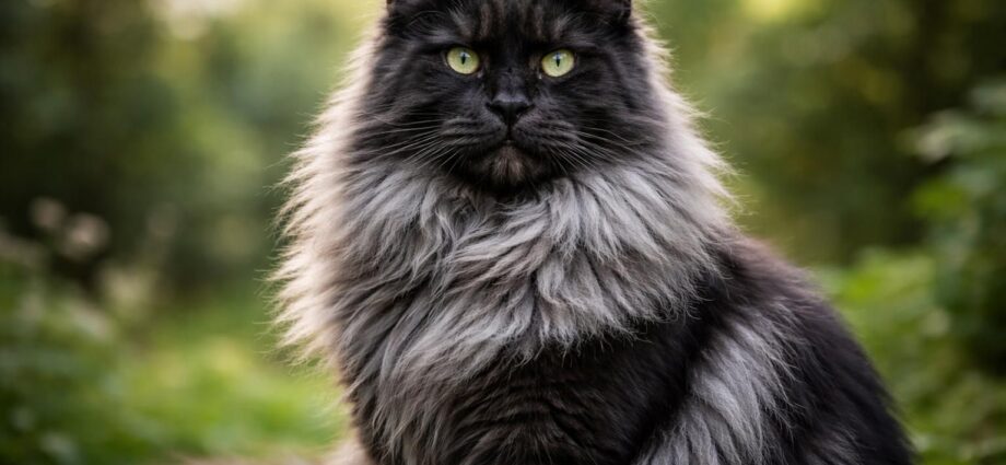 explorez les caractéristiques uniques et le charme du maine coon adulte black smoke, une race de chat fascinante et élégante.