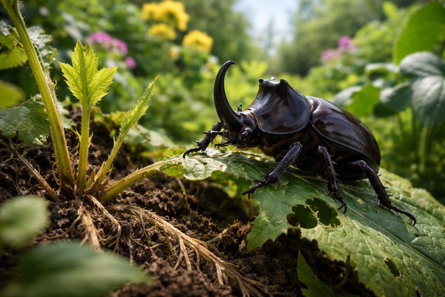 découvrez pourquoi le scarabée rhinocéros peut représenter un danger pour votre jardin et apprenez à le reconnaître pour mieux protéger vos plantations.