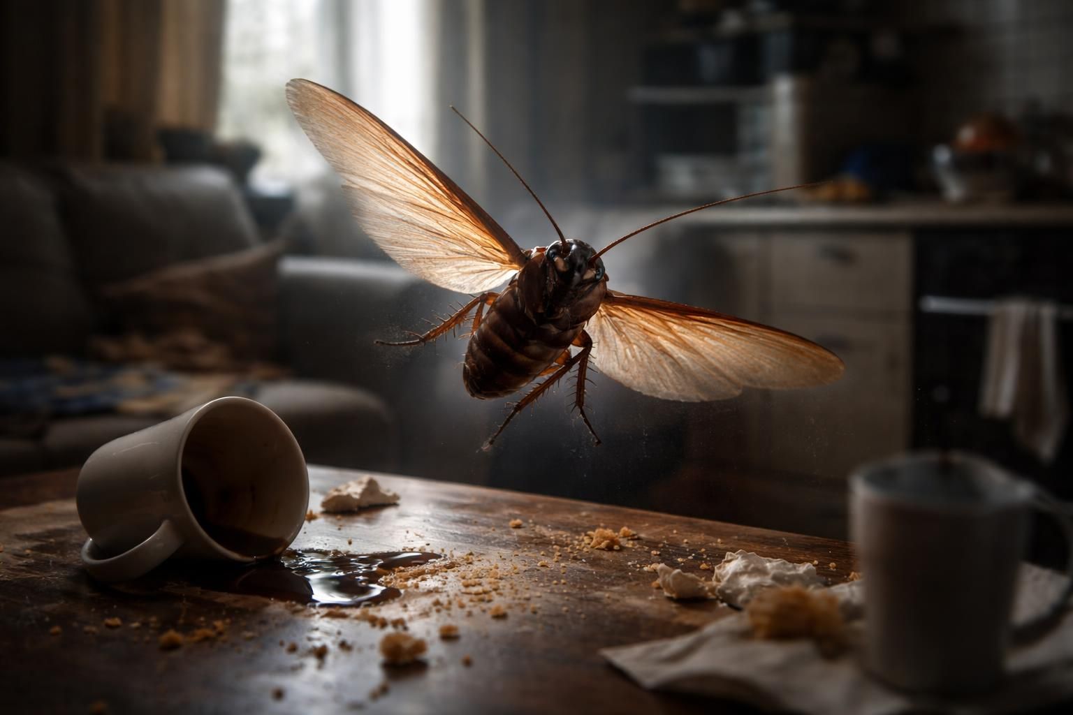 découvrez pourquoi le cafard volant est si redouté dans nos foyers : son comportement, les risques sanitaires qu'il présente et comment s'en débarrasser efficacement.