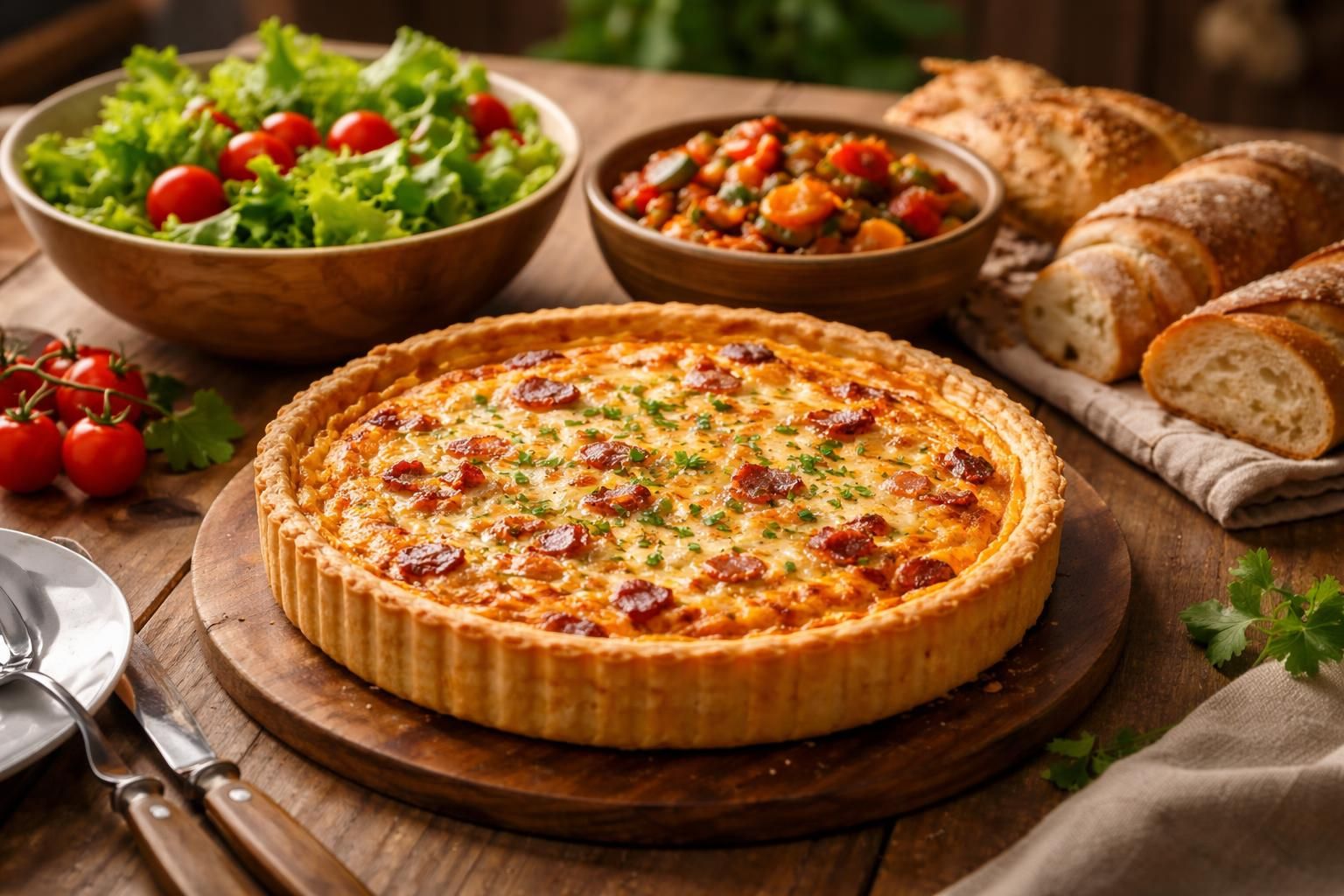 découvrez les meilleurs accompagnements pour sublimer votre quiche lorraine, des idées simples et gourmandes pour un repas réussi.