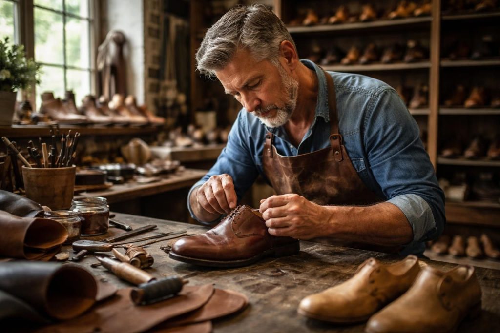 découvrez l'expertise des cordonniers, alliant savoir-faire artisanal et mode durable pour des chaussures uniques et respectueuses de l'environnement.