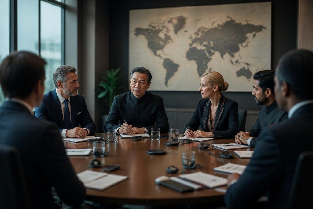 analyse approfondie des relations diplomatiques entre les grandes puissances mondiales et leur impact sur l'ordre international.