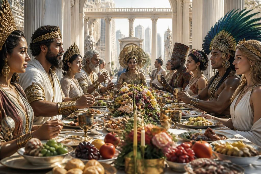 découvrez comment la cène, symbole de l'art culinaire, est célébrée lors des jeux olympiques, mettant en lumière le festin des dieux sur la scène internationale.