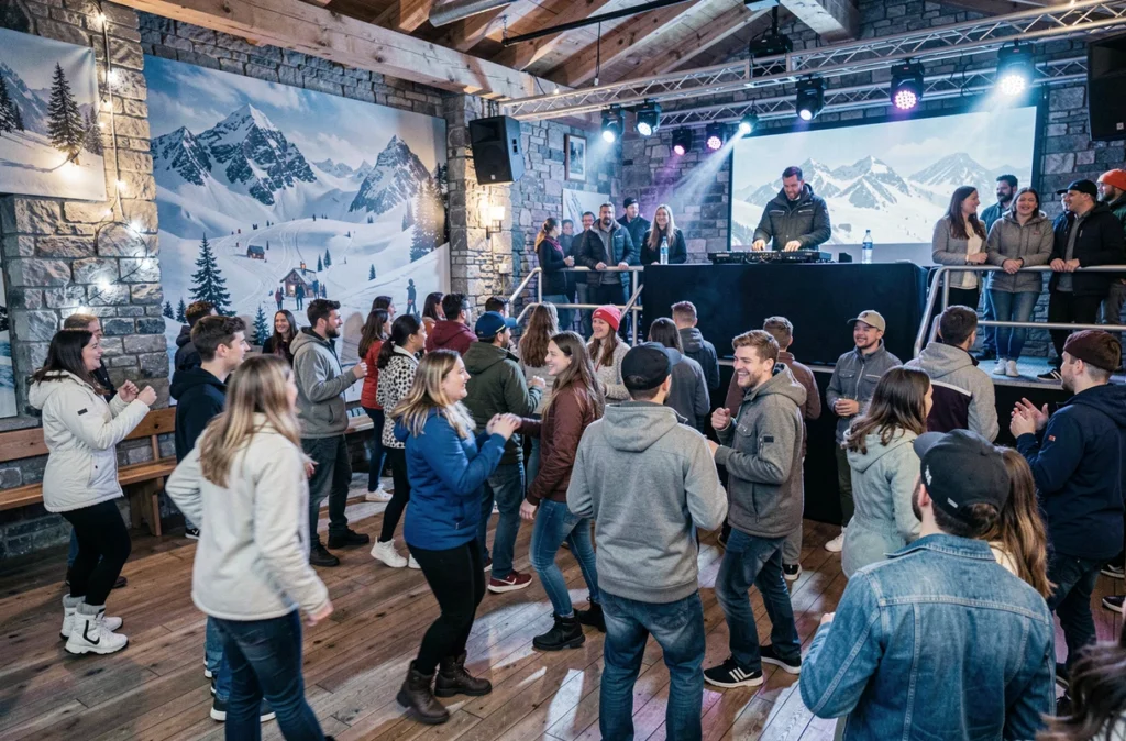 L'Avalanche club nocturne aux Deux Alpes, ambiance festive sur la piste de danse